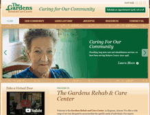 Tablet Screenshot of gardensrehab.com